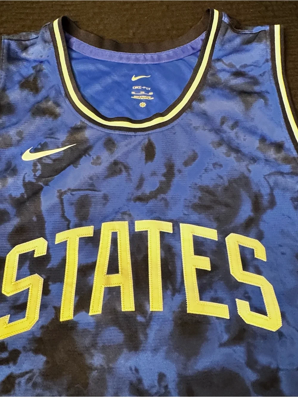 Nike USA States Soccer Jersey Size 2XL World Cup 2022 Tie Dye Blue United States